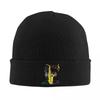 Saxophone Player  Music Art Girls Y2k Graphic Knitted Cap Bonnet Hat Autumn Winter Outdoor Beanies Hats for Men Women Adult