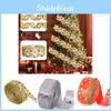 Charming 6.3cm Christmas Tree Ribbon Adornments With Colorful Letter Designs