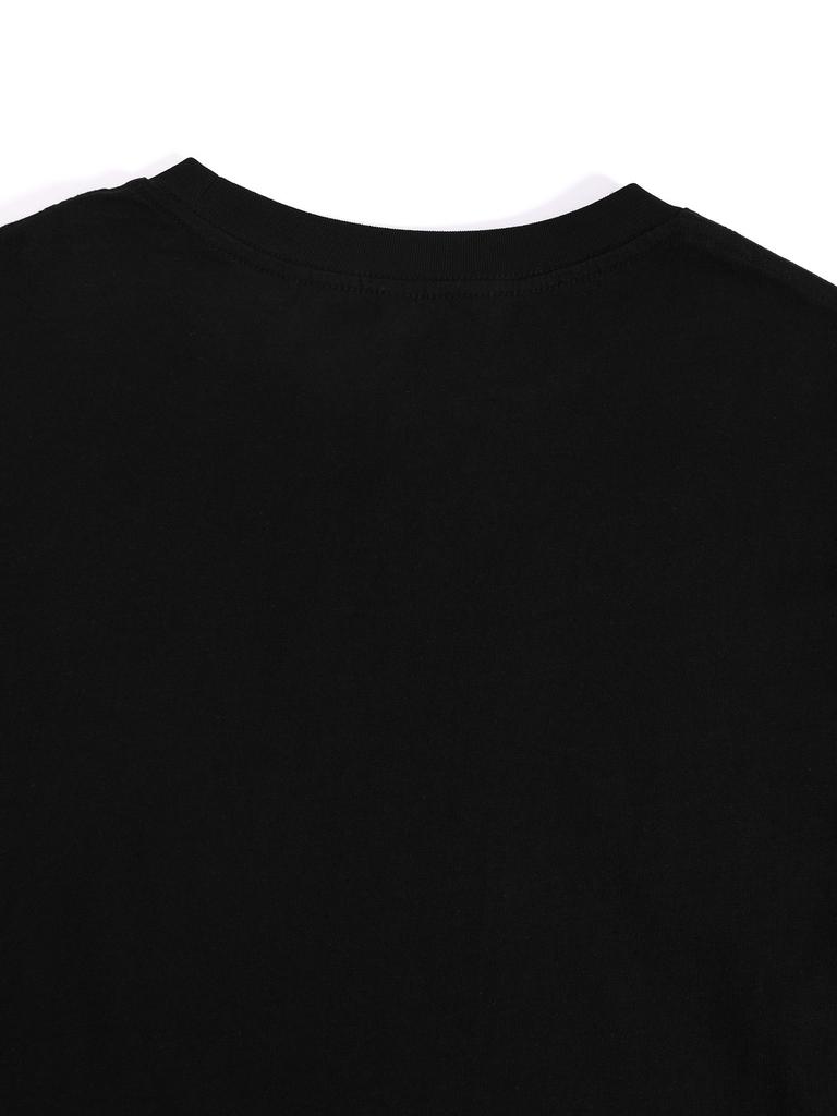 Футболка мужская Heavyweight Graphic T-Shirt - черная повседневная футболка с круглым вырезом и коротким рукавом с уникальным принтом