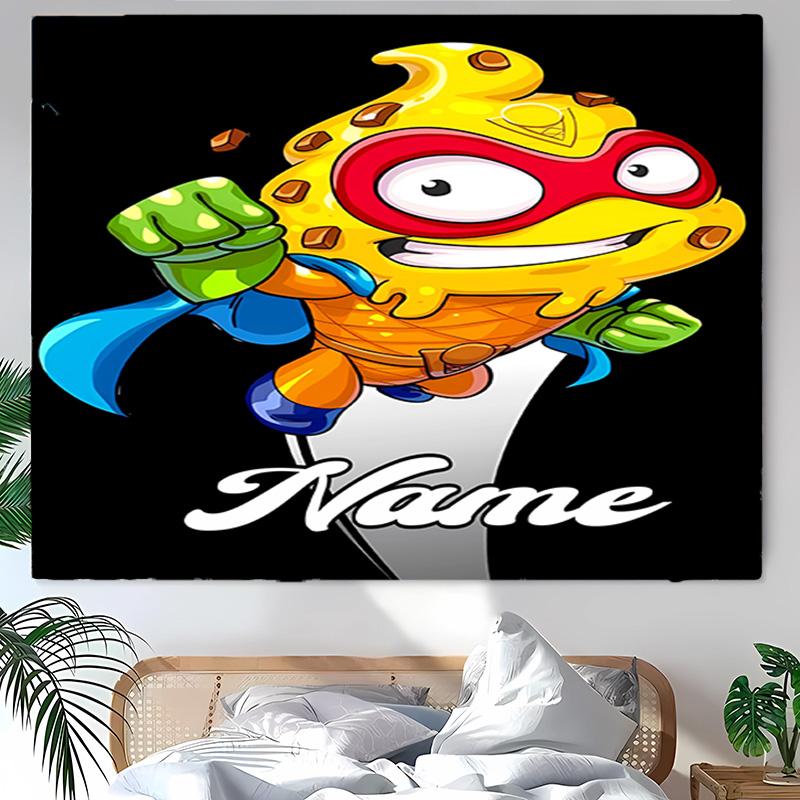Personalized SuperZings Background Tapestry,Custom Name Birthday Party,Multifunctional Wall Decoration for Home Decor,Various Occasions