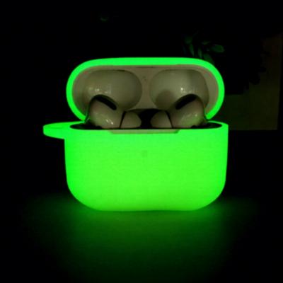 Для airpods 1 или 2 чехол airpods Pro 2 airpods 3 Наушники Силиконовый Светящийся Защитный чехол Флуоресцентный Чехол для наушников
