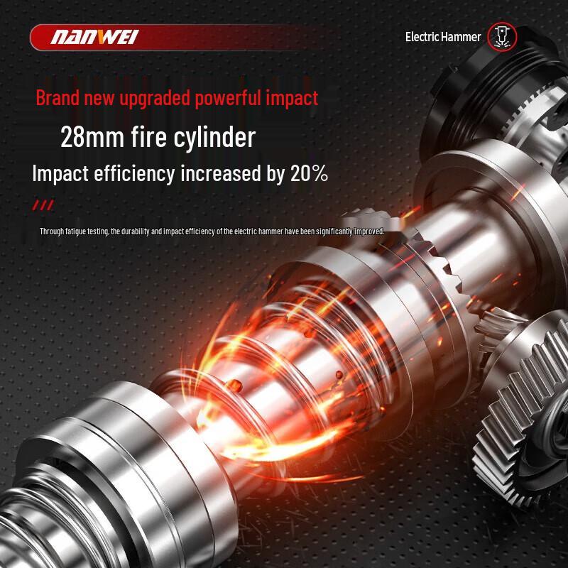 Nanwei 20V Brushless Cordless SDS Plus Rotary Hammer Drill CN plug (adapter included)