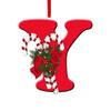 New Creative English Letter Hanging Acrylic Flat Christmas Tree Home Party Decoration Gift
