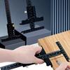 Измерительный инструмент Деревообрабатывающий разметочный калибр Алюминиевый сплав Т-образный угольник Разметочный скользящий разметочный калибр Разметочная рамочная линейка