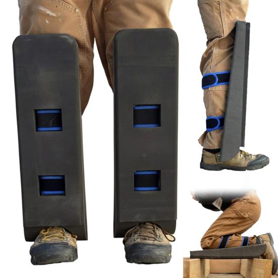 1 пара наколенников для ползания по чердаку, самоподдерживающиеся наколенники для ползания по чердаку, навигация по расстоянию между балками, регулируемые пенные поддерживающие накладки, рабочие наколенники