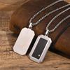 Man Necklace Pendant Dog Tag For Dad Father Papa Husband Stainless Steel Jewelry Boyfriend Father Valentine Day Birthday Gift