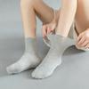 Мужские весенне-летние хлопковые носки средней длины для людей среднего и пожилого возраста, с широкой резинкой, без следа на стопе