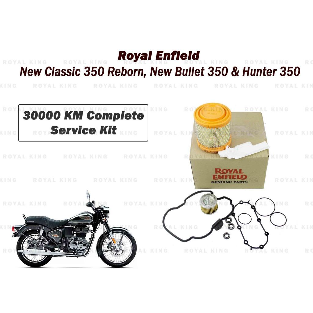 For Royal Enfield "New Classic & Hunter 350 Complete 30K Km Service Kit"