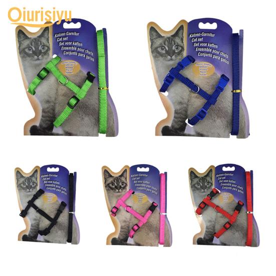 Nylon Pet Lead Leash Harness Kitten Belt Strap Safety Rope Adjustable Dog Collar Lovely Pet