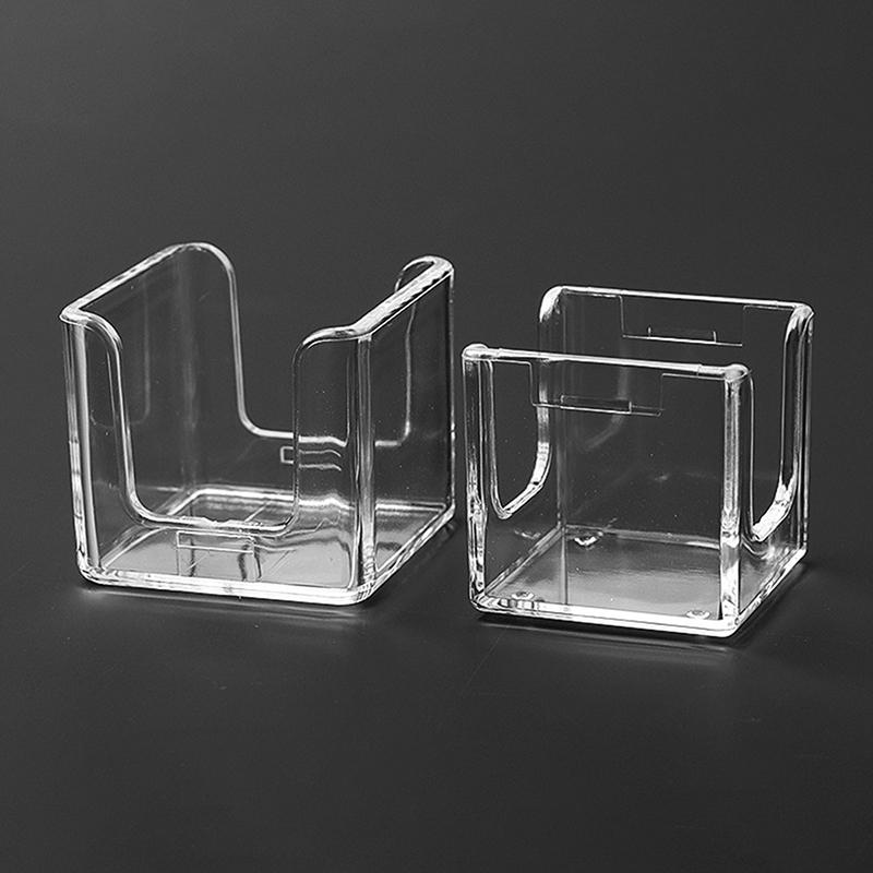 1 шт. Прозрачная акриловая коробка для защиты мела для бильярда, защита от загрязнений, влагостойкая, одинарная/двойная коробка для хранения шоколадного порошка