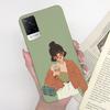 For Vivo V21 Case V2066 V2050 Soft Silicone Cute Painted Cover For Vivo V21E V 21 4g 5g Phone Cases Shockproof Bumper Slim Funda