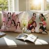 Kpop Korean Girl Group GGirls Generation Cushion Cover Pillowcase Antidustmite Invisible Zipper Short Plush Sofa Cushion