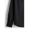 H M Regular Fit Stand Collar sHirt Black