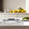 Silver Oval Stainless Steel Serving Platter for Food Catering 2Pcs