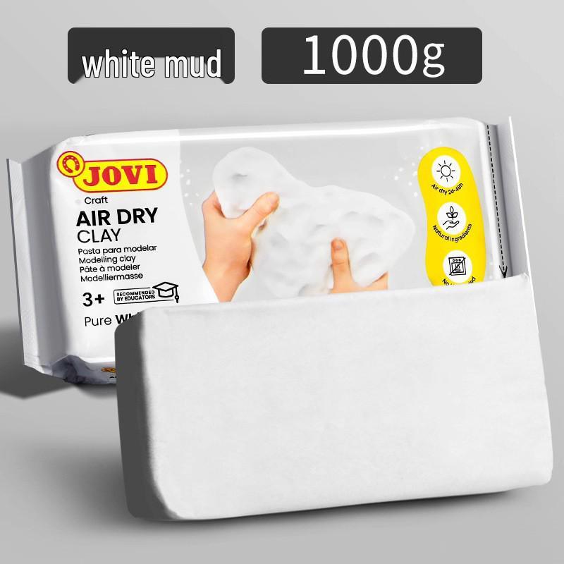 Набор белой самозатвердевающей глины Ladoll 500 г - DIY-глина для лепки фигурок, не требующая обжига