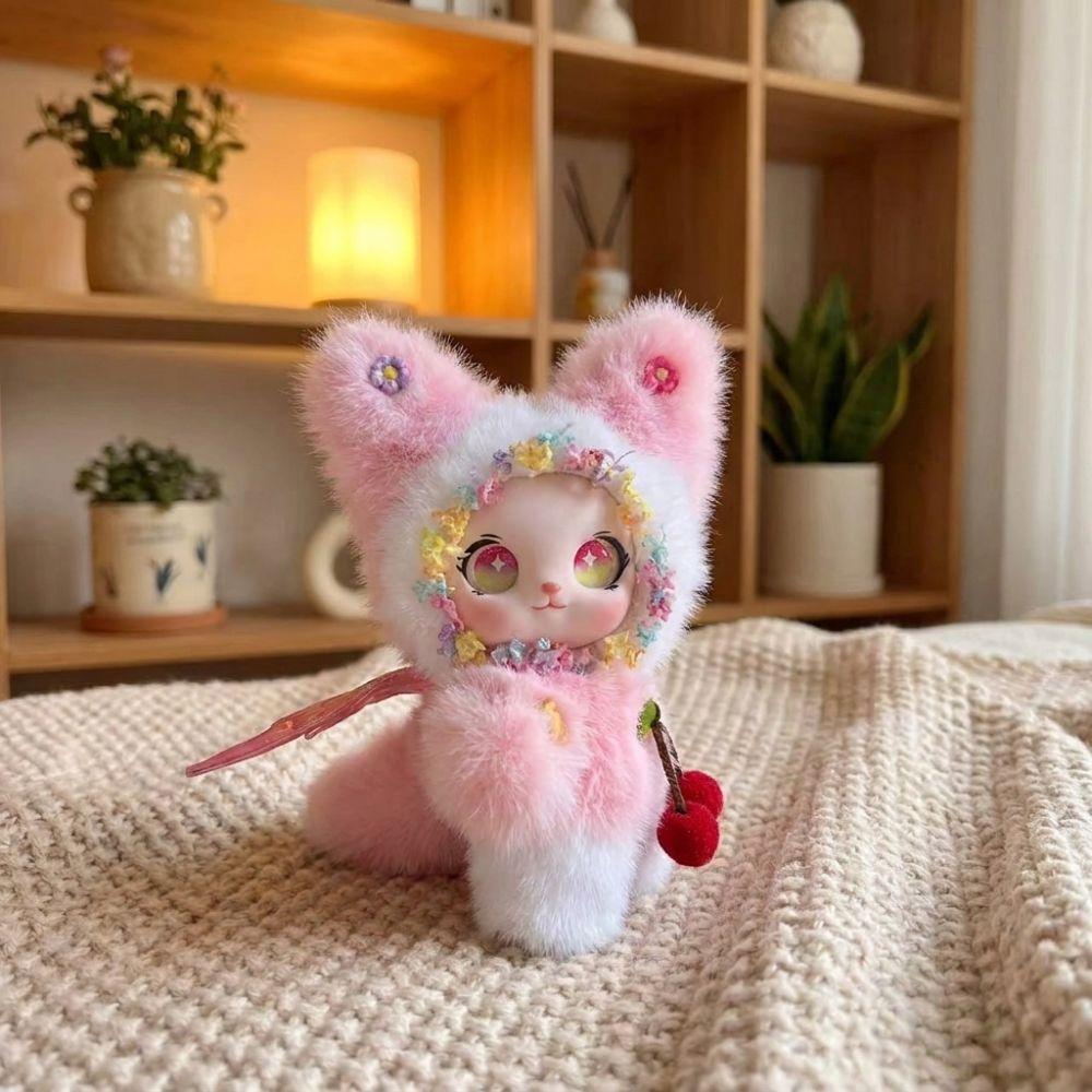 Soft Plush Vinyl Bunny Keychain Anime Keychain Vinyl Face Bag Charm Daily Use