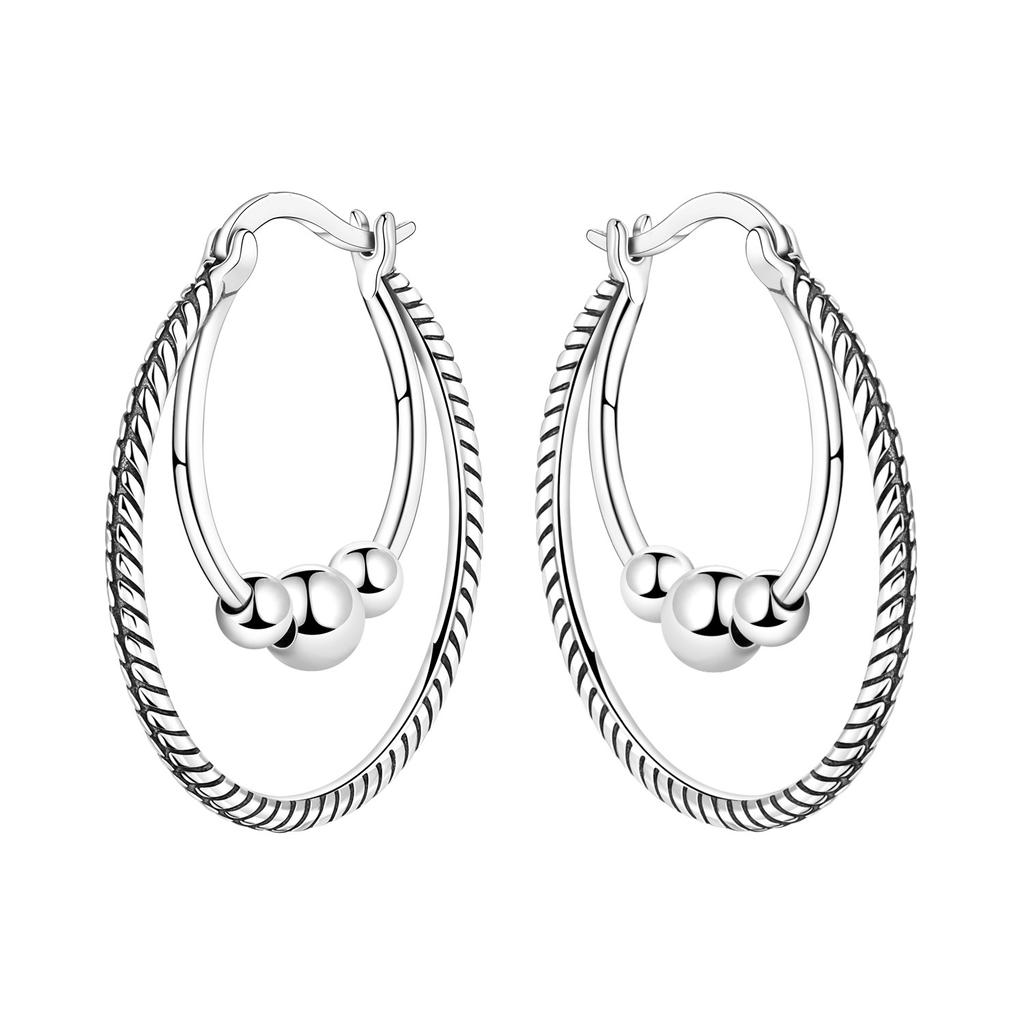 Butterfly Hoop Earrings With Zircon Fashion Women's Copper Silver Plated Hollow Earrings Jewelry for Wedding Engagement Party