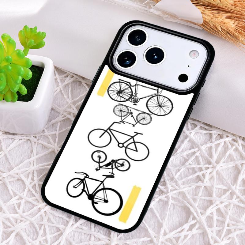 Cycling Bike Phone Case for iPhone 17 Air 16 15 11 12 14 13 Pro Max Shockproof Cover