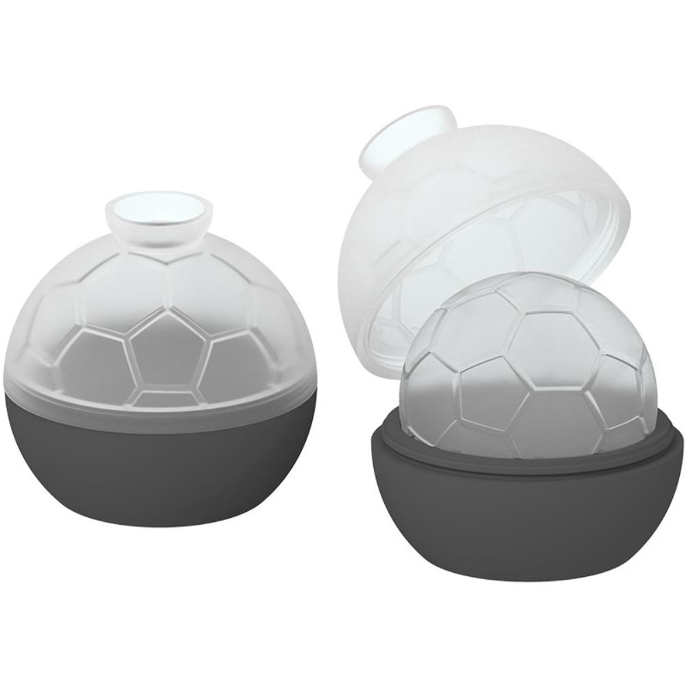 2PCS Non-stick Soccer Ice Cube Mold Silicone Ice Ball Maker Football Ice Tray  Refrigerator