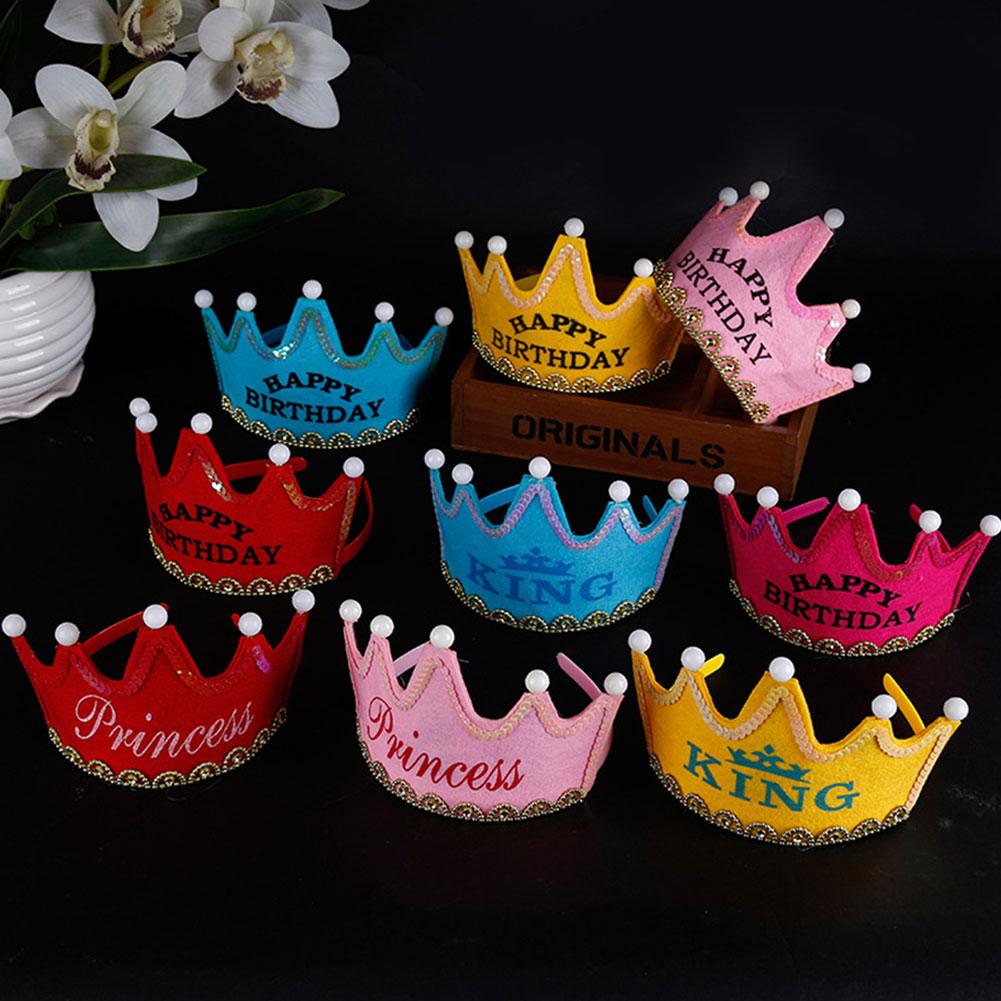 Подарок на вечеринку для мальчиков и девочек на день рождения светодиодные мигающие шапки для детей аксессуары для шляп-корон