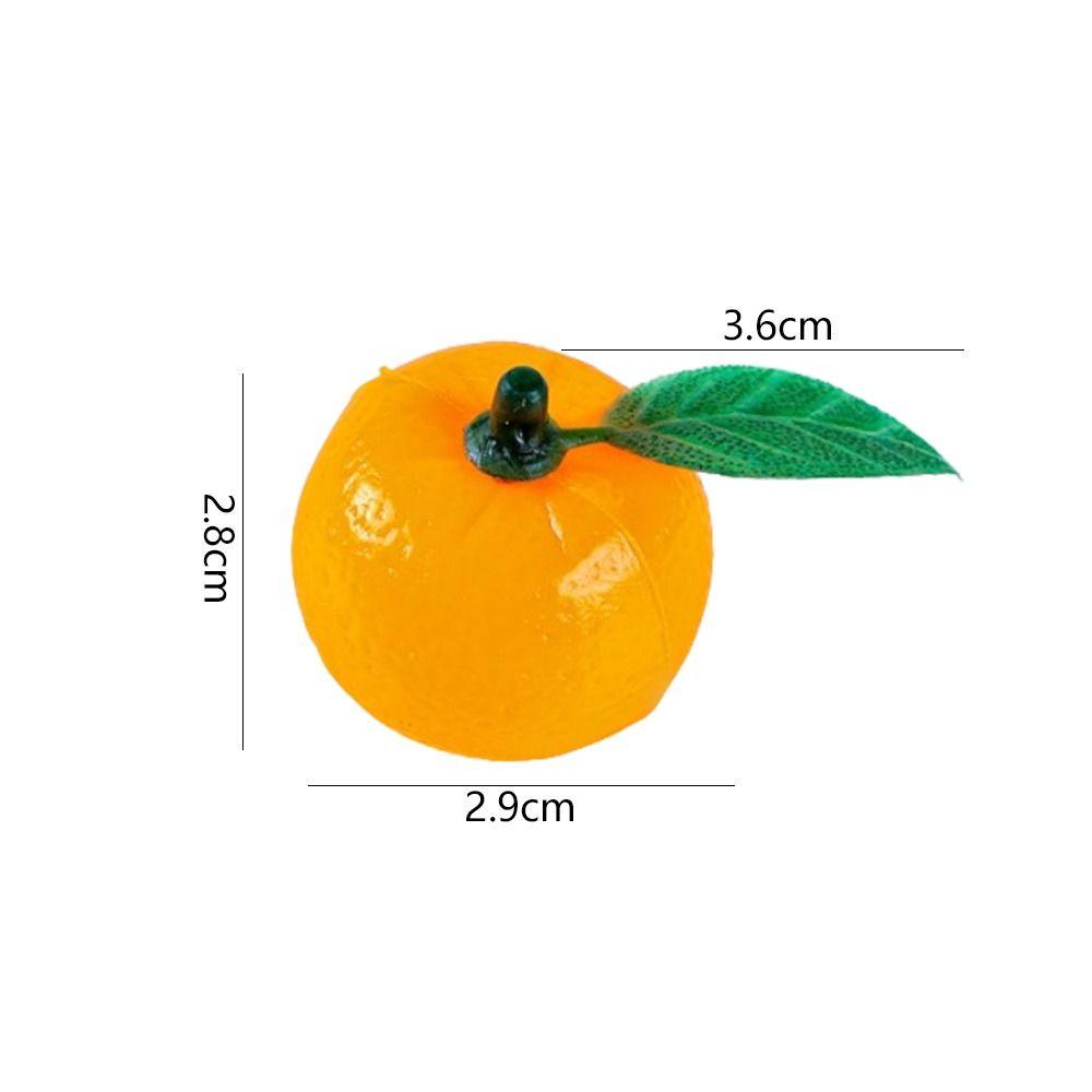 10pcs Food Model Mini Artificial Plastic Orange Realistic Handicrafts Simulation Orange Funny Fake Fruits Garden Decoration