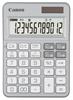 Canon Colorful Calculator Antibacterial Specification Platinum Silver Desktop Tax Function KS-125WUC (12 digits/Mini size/W Included) KS-125WUC-SL