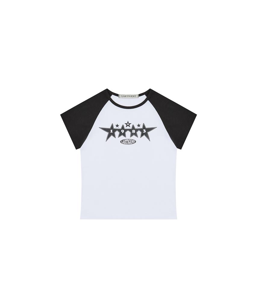 LARTIGENT L17 Star Crop T-Shirt(3Color)