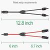 2Y Branch Parallel Connection 30A 1000V Electrical Solar Connector Photovoltaic 2pcs Solar Panel Cable Wire Connect