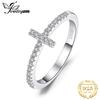 JewelryPalace 5A CZ Cross & Multiple Классический дизайн Стерлингового серебра S925 Обручальное кольцо для женщин Модные изящные ювелирные изделия