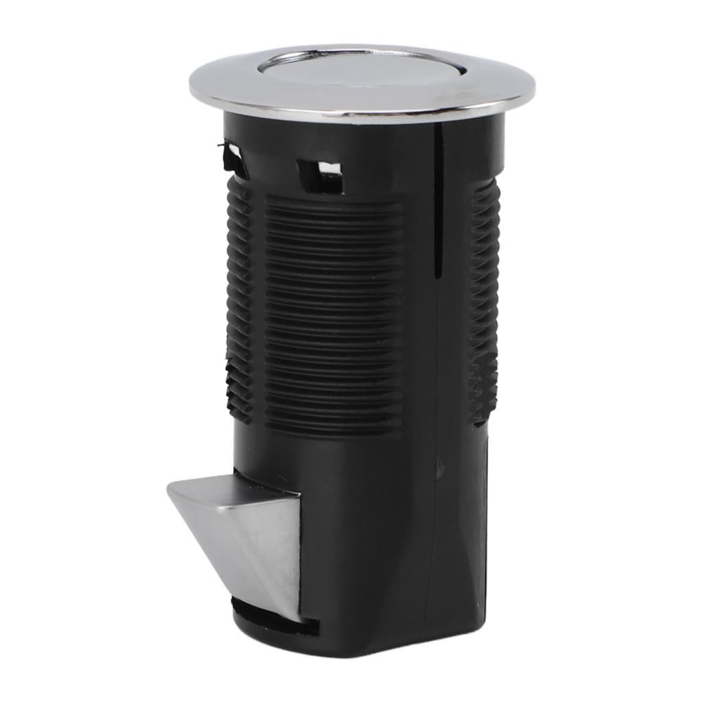 Cabinet Lock Zinc Alloy ABS Secure Round Embedded Push to Open Lock for File Drawer Cupboard Mailbox RV Furniture Chrome