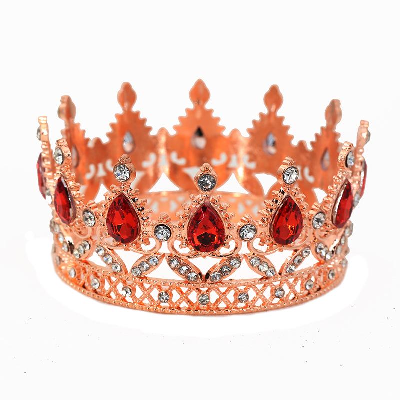 Украшение для торта на день рождения корона цветы наряд ювелирные изделия капля воды сплав корона детские аксессуары для волос