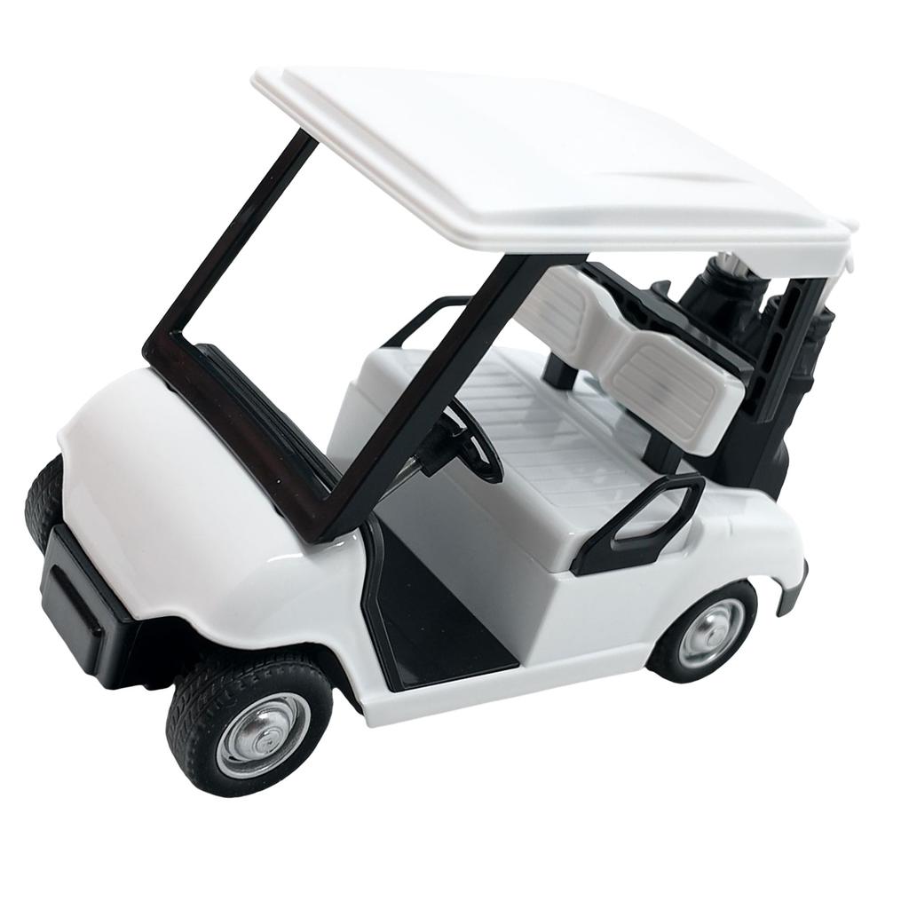 Реалистичная модель гольф-кара из сплава, миниатюрная машинка с инерционным механизмом, украшение для рабочего стола, подарок для коллекционеров и любителей гольфа