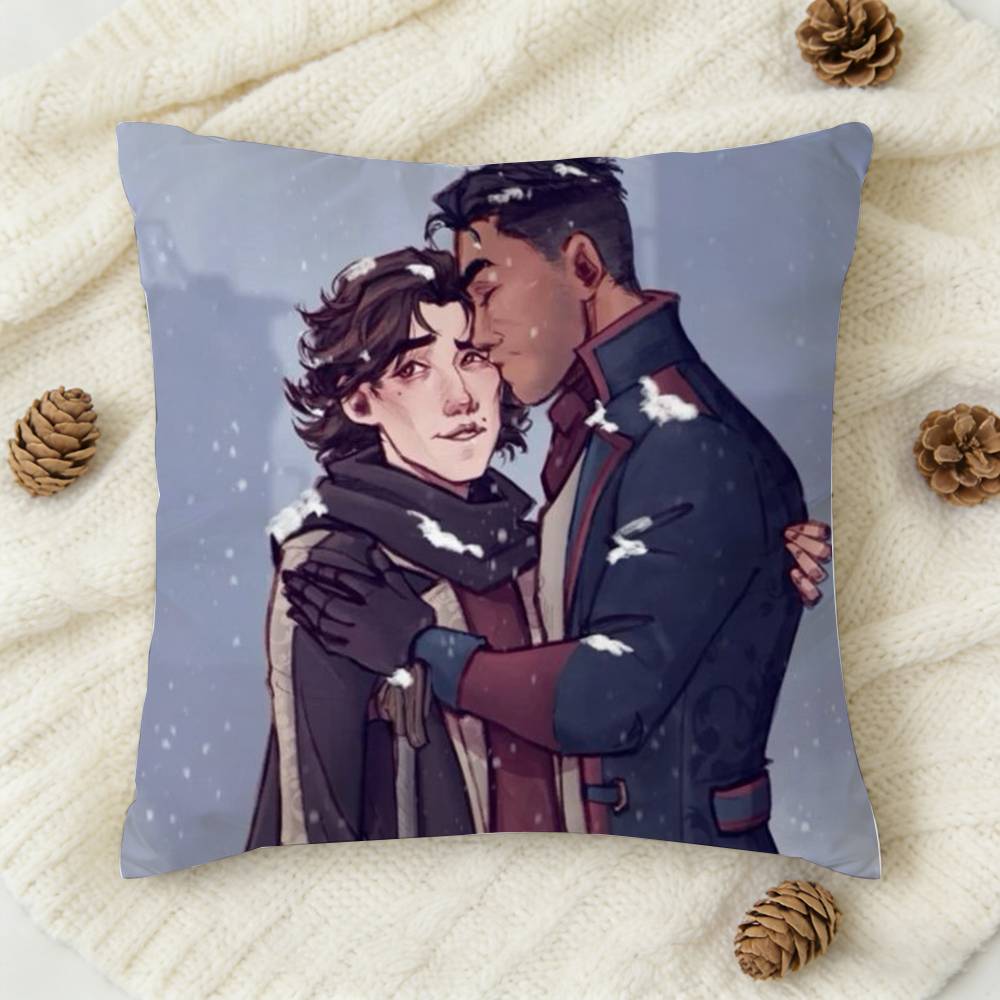 VViktor Jayce jayvik Doublesided Printed Square Decorative Cushion Cover for Sofa Living Room Home Decor
