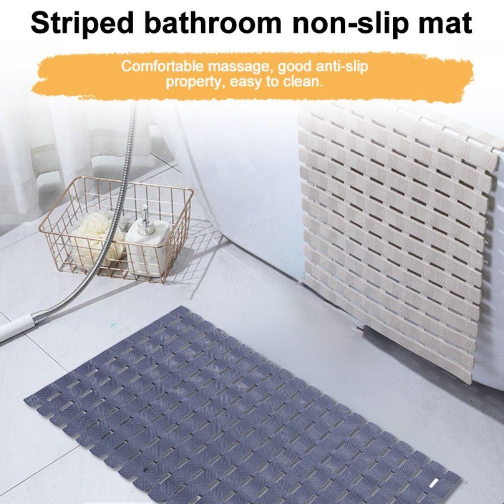 Дренажное отверстие Подушка для массажа ног ПВХ Коврик для ног для ванной Складной Противоскользящий Напольный коврик Бытовой