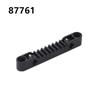 Compatible Building Block 87761 Building Block Technology Spare Parts 4562009 Black 1X7 Gear Rack, Rack