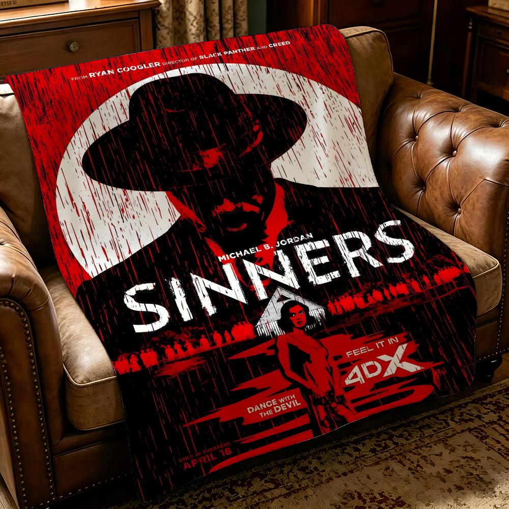 Плед из фланели S-Sinners-S с толстым комфортом, для многоцелевого использования в помещении и на улице, для ежедневного сна
