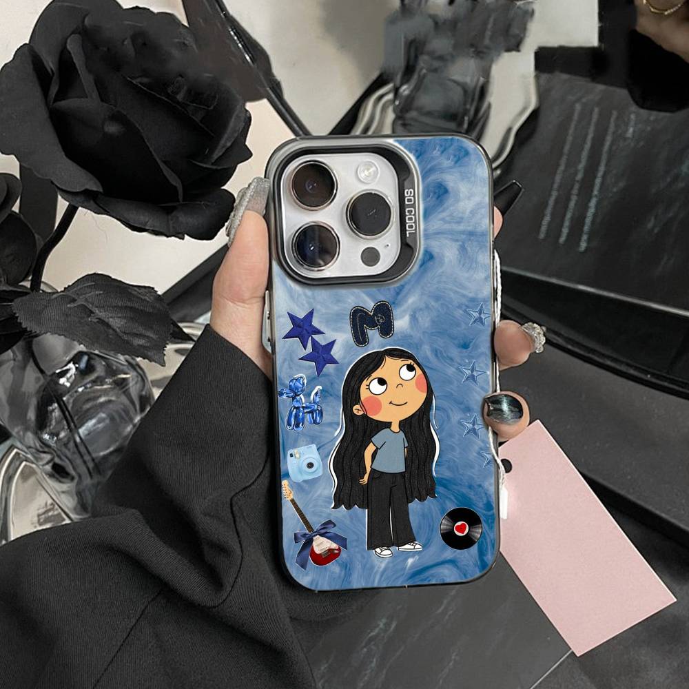 Charlie and Lola Cartoon Phone Case For iPhone 17,16,15,14,13,12,Pro MAX Black Matte Shockproof Cover