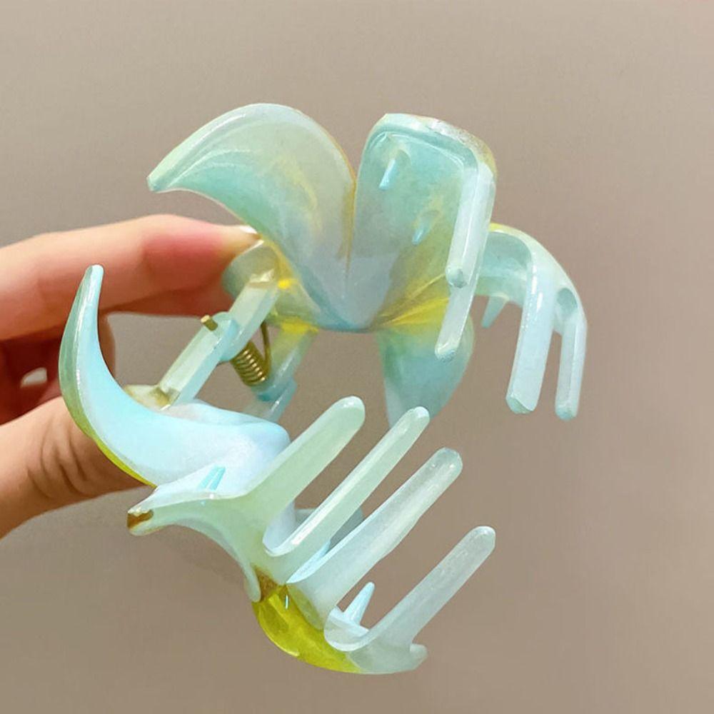 Plumeria Flower Shape Hairpins Bohemian Styling Hair Clip Colorful Hair Claw  Girls