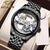 AILANG новые автоматические механические часы со скелетом, мужские корейские модные водонепроницаемые мужские механические часы