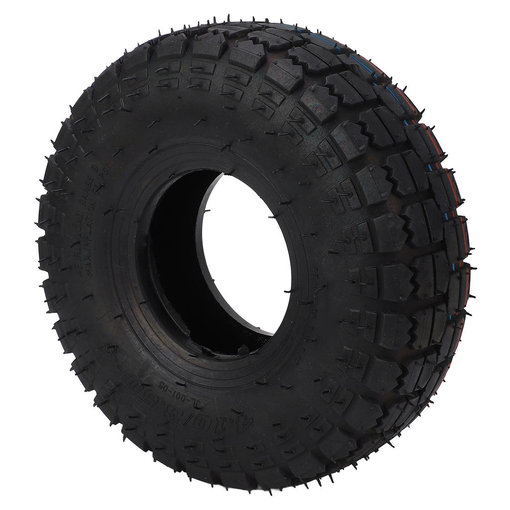 Запасная шина 10 дюймов 4.10/3.50‑4 надувная резиновая шина для тележки для инструментов, колесо ручной тележки газонокосилки