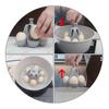 Silicone Egg Boiler Rack BPA-Free Egg Holder for Boiling Even Heating Draining