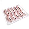 5 Pairs 3D False Eyelashes Soft Comfortable To Wear Imitation Mink Gradient Color Beauty False Eye Lashes for Performance