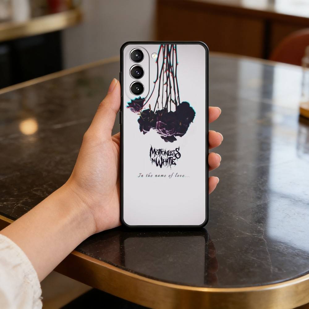 Чехол M-Motionless In White для Samsung Galaxy S21 S25 FE S24 S23 Ultra S20 S9 S22 Plus S10 TPU Чехол
