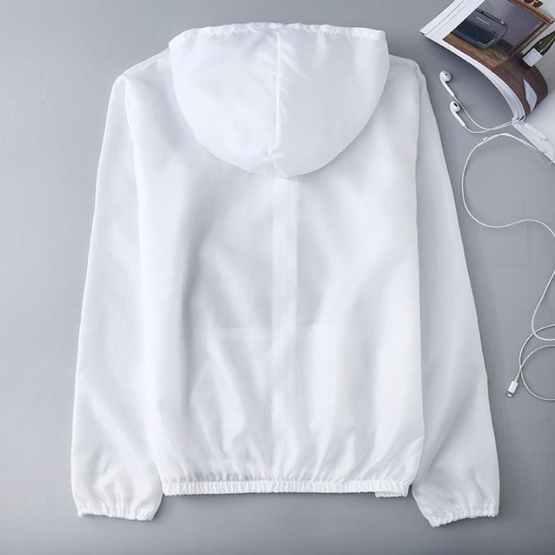 Летняя солнцезащитная одежда из ледяного шелка, женская однотонная ультратонкая дышащая быстросохнущая уличная мужская водонепроницаемая куртка с капюшоном