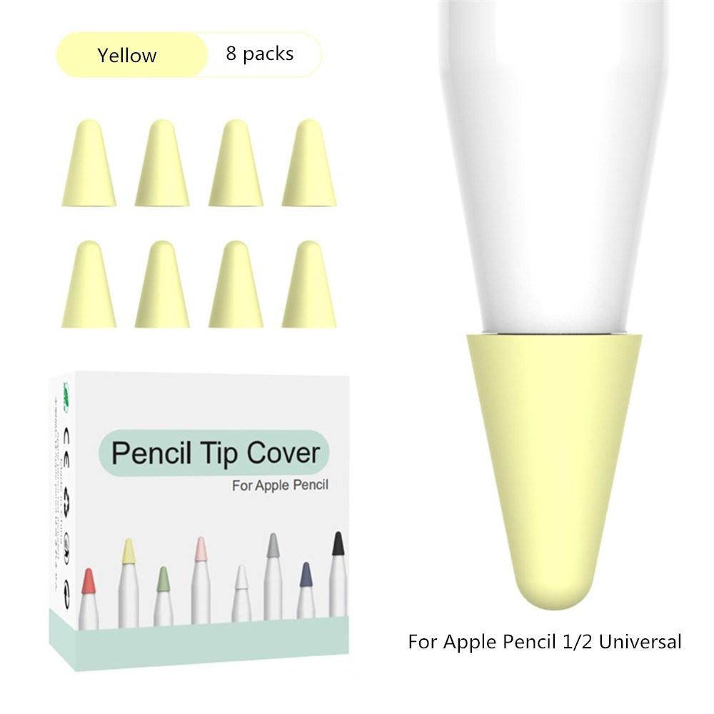 Силиконовый сменный наконечник Чехол Защитная накладка Скин для Apple Pencil 2-го поколения Стилус для сенсорного экрана Apple iPad Pencil 1-го поколения Чехол наконечник