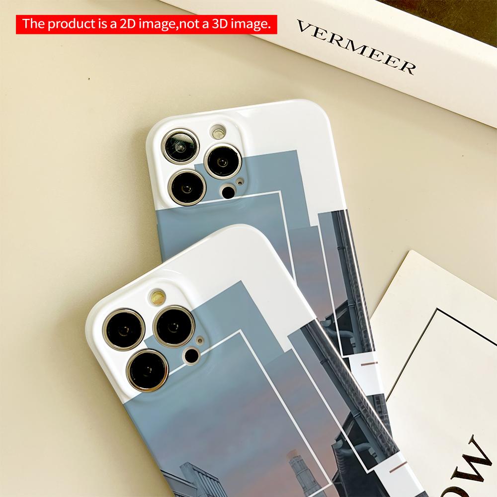 Urban Sunset Collage Phone Case All inclusive film hard phone case, compatible with iPhone 18 Pro Max 17 16 15 14 13 12 11