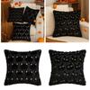 Black Cat Design Plush Pillowcase Soft Tufted Faux Fur Cushion Cover Halloween Home Decor For Spooky Theme Parties