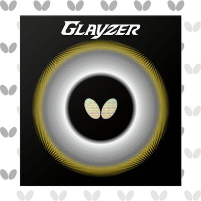 Butterfly Настольный теннис Сделано в Японии Резина Glazer Мягкая задняя часть Высокое натяжение Красный Очень толстый 06100 (006)