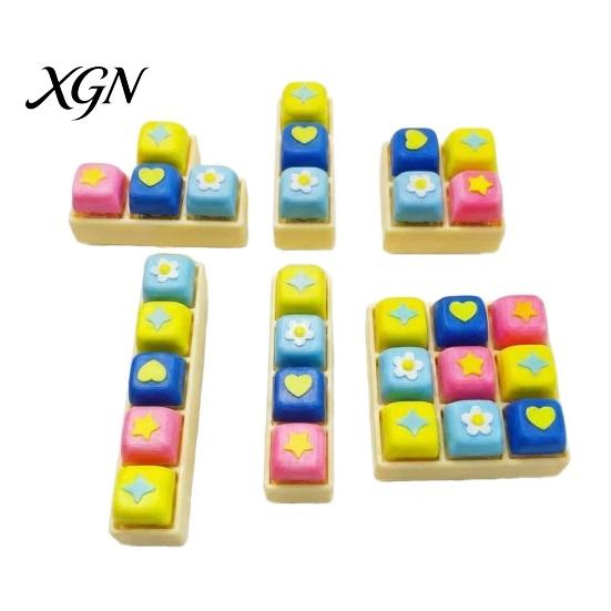 Travel-friendly Fidget Keyboard 3D Printed Toy 3/4/5/9 Keys Finger Clicker Mechanical Key Decompression Button Stress Relief Desk Feedback