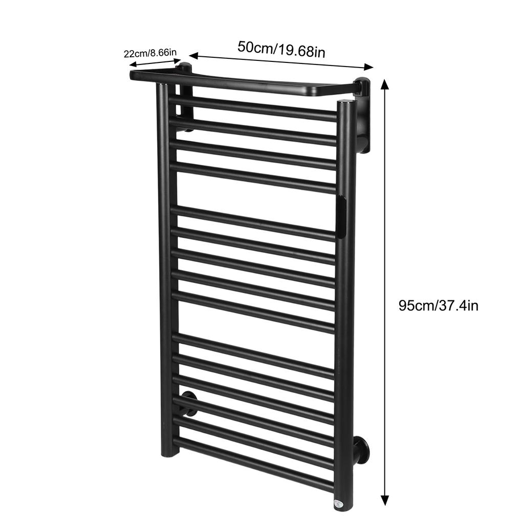 Bathroom Towel Warmer With Digital Display Thermostat Switch Temperature Sensor Controller Timer For Steel Pipe Bathroom Heatin
